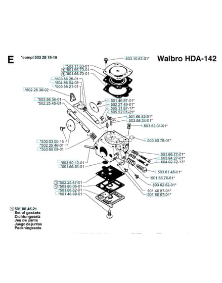 Husqvarna 250RX - 1997-Current - Carburetor Details