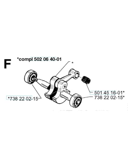 Husqvarna 250RX - 1997-Current - Crankshaft