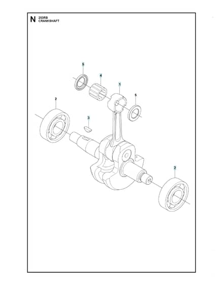 Husqvarna 253RB - 2018-Current - Crankshaft