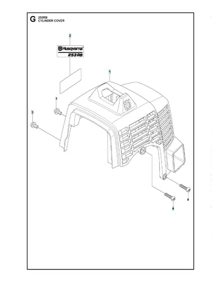 Husqvarna 253RB - 2018-Current - Cylinder Cover