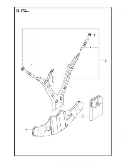 Husqvarna 253RB - 2018-Current - Harness 2