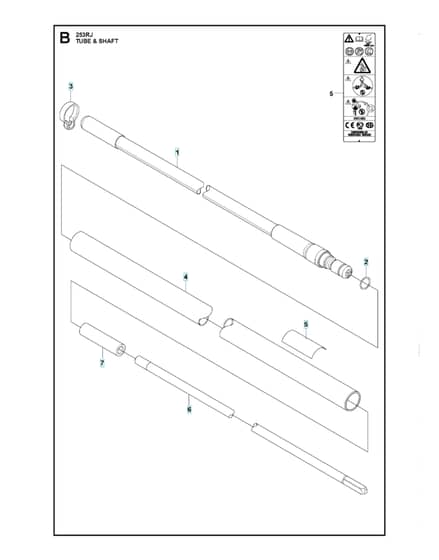 Husqvarna 253RB - 2018-Current - Tube & Shaft