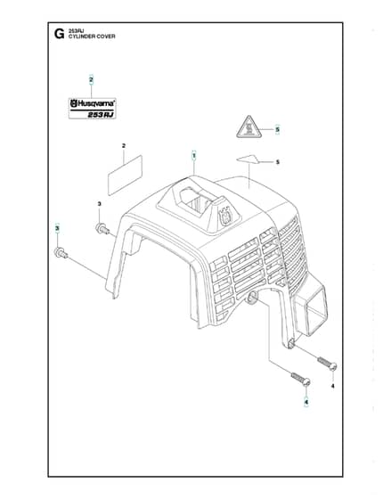 Husqvarna 253RJ - 2018-Current - Cylinder Cover