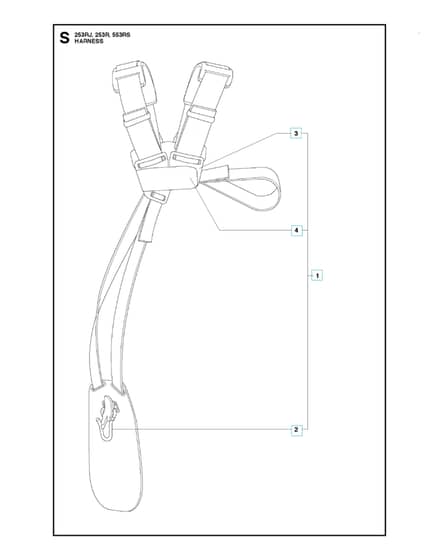 Husqvarna 253RJ - 2018-Current - Harness