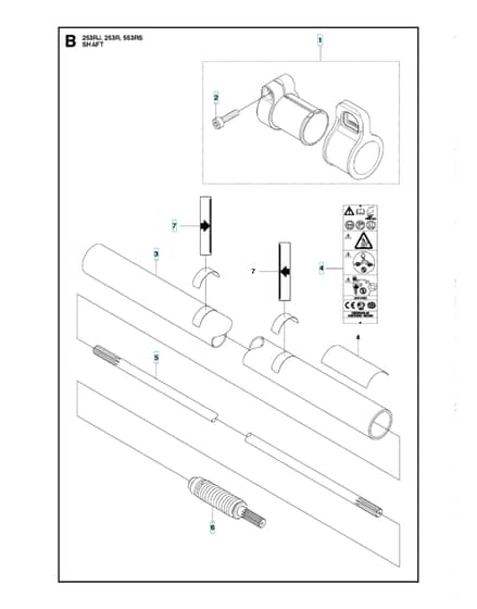 Husqvarna 253RJ - 2018-Current - Shaft