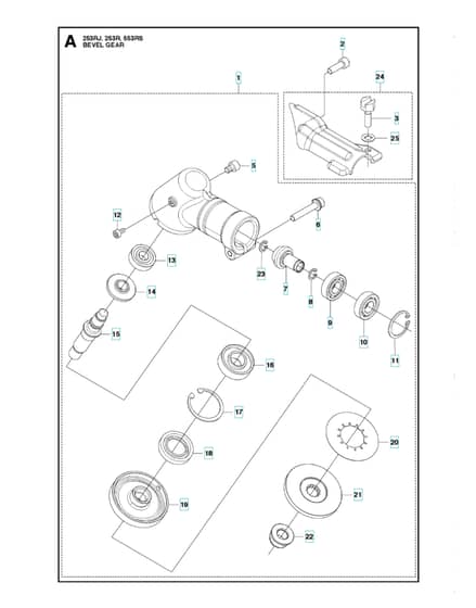 Husqvarna 253R - Bevel Gear