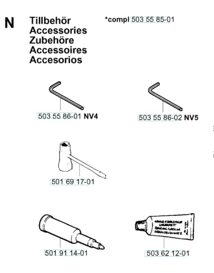Husqvarna 257 - 2001-Current - Accessories