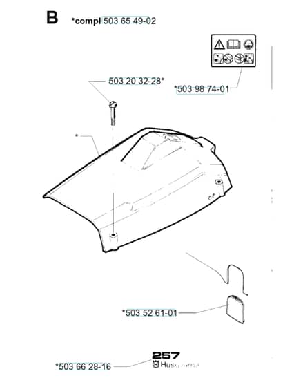 Husqvarna 257 - 2001-Current - Cover