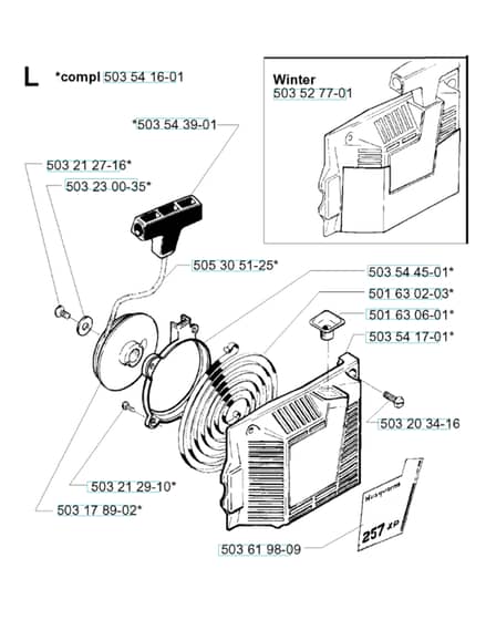 Husqvarna 257 - 2001-Current - Starter