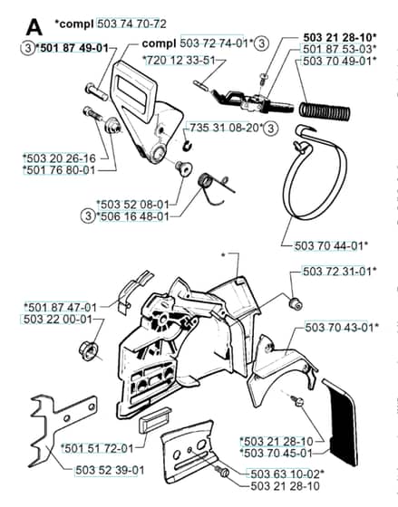 Husqvarna 261EPA - 1999-Current - Chain Brake