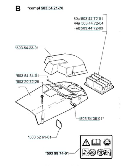 Husqvarna 261EPA - 1999-Current - Cover