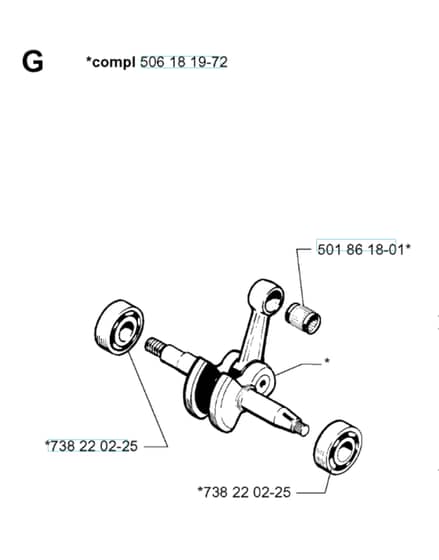 Husqvarna 261EPA - 1999-Current - Crankshaft
