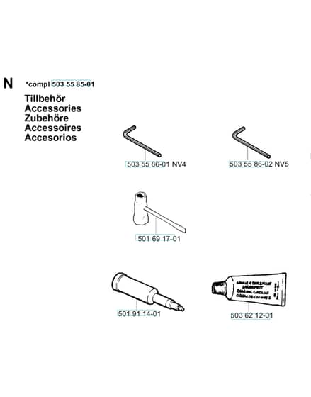 Husqvarna 262XP - 1999-Current - Accessories
