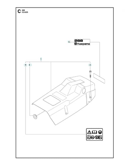 Husqvarna 268 - 2018-Current - Cylinder Cover