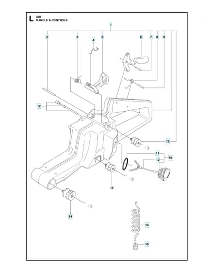 Husqvarna 268 - 2018-Current - Handle & Controls