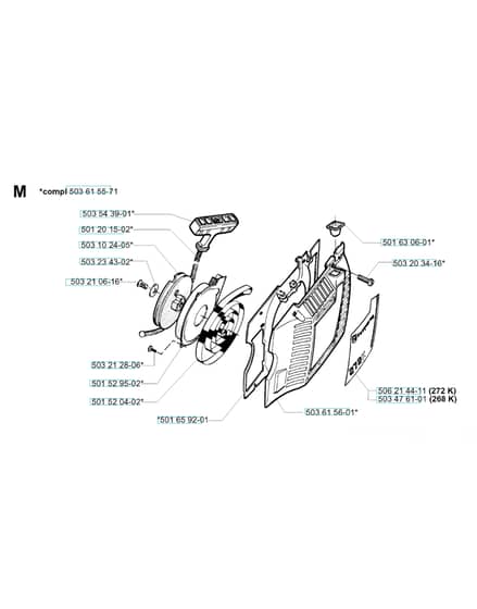 Husqvarna 268K - Starter