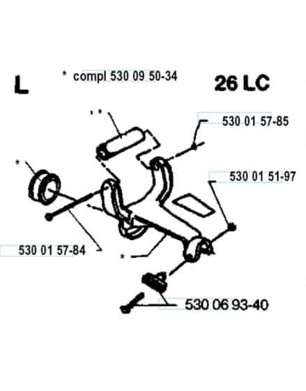 Husqvarna 26R - 1993-5 - Handle 2