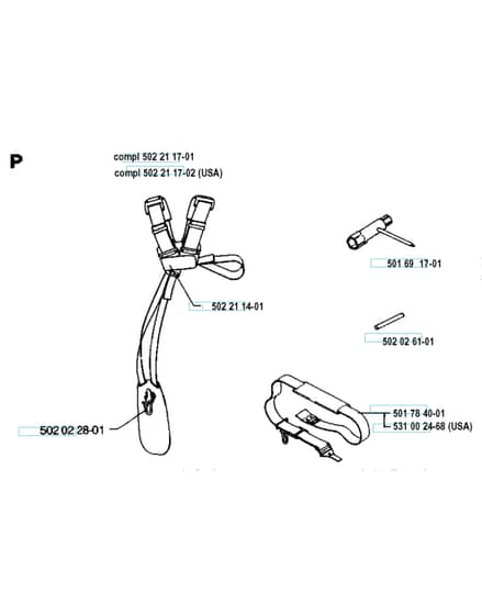 Husqvarna 26R - 1993-5 - Harness