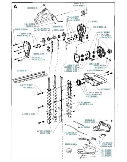 Husqvarna 26H - Clutch & Oil Pump