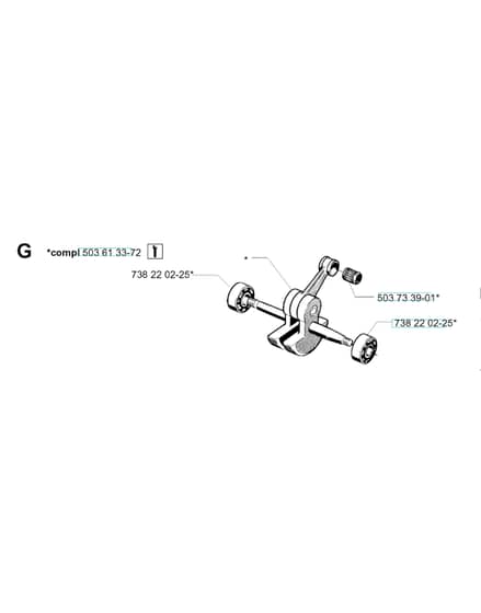 Husqvarna 272K - Crankshaft