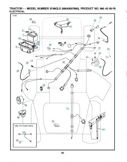 Husqvarna 2748Gls - Electrical