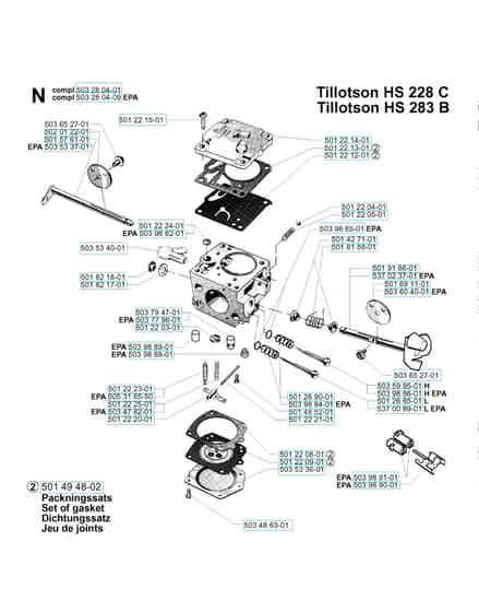 Husqvarna 288 - 2001-Current - Carburetor Details