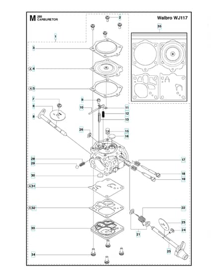 Husqvarna 288XP - Carburetor