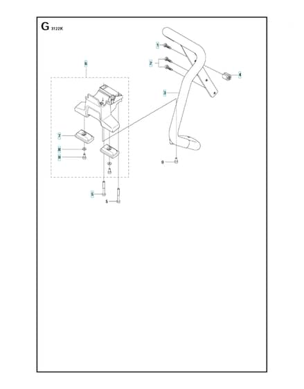 Husqvarna 3122K - Handle