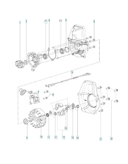 Husqvarna 321S25 - Crankcase & Clutchdrum