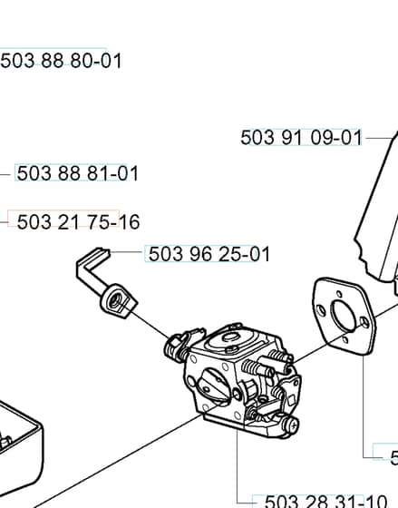 Husqvarna 322R - 2001-Current - Carburetor & Air Filter