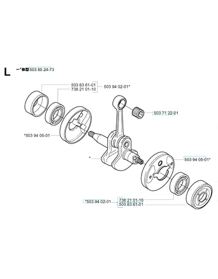 Husqvarna 322 T - Crankshaft
