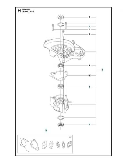 Husqvarna 322HD60 - Crankcase
