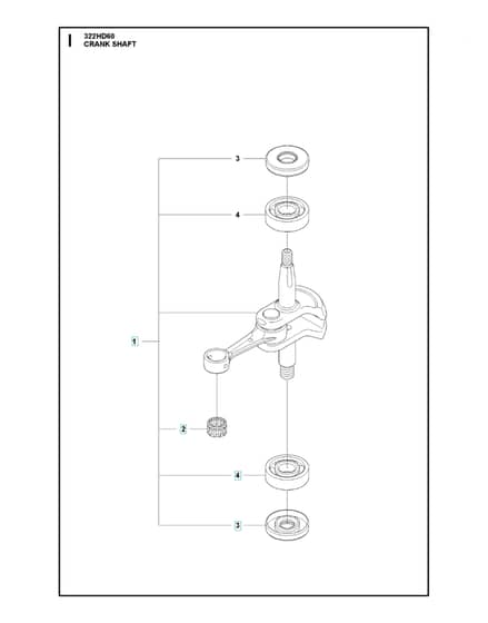 Husqvarna 322HD60 - Crankshaft