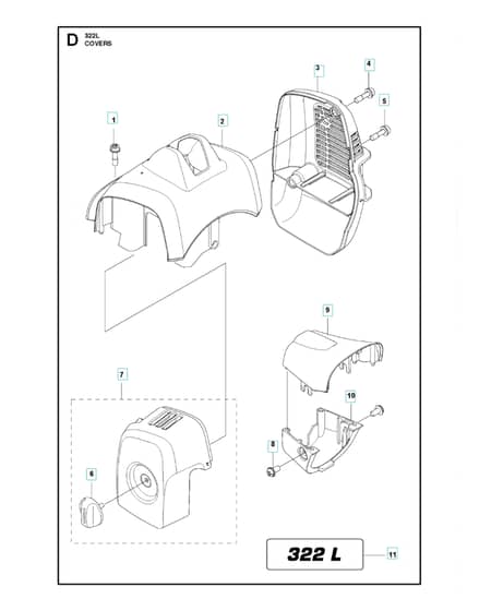 Husqvarna 322L - Cover
