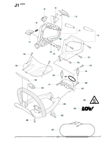 Husqvarna 323HD60 - Handle & Controls
