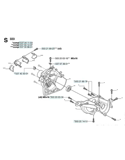 Husqvarna 323R - Crankcase