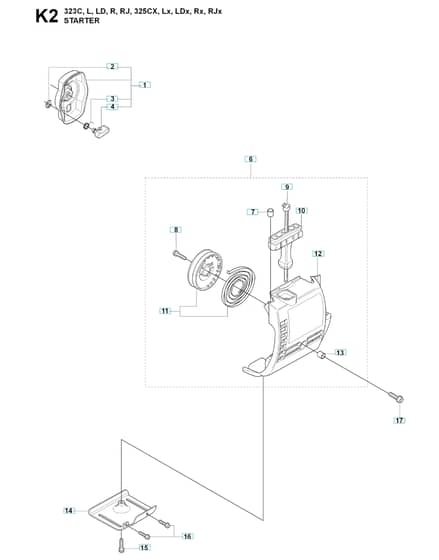 Husqvarna 323R - Starter 2