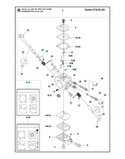 Husqvarna 323RII - Carburetor, Not For Us