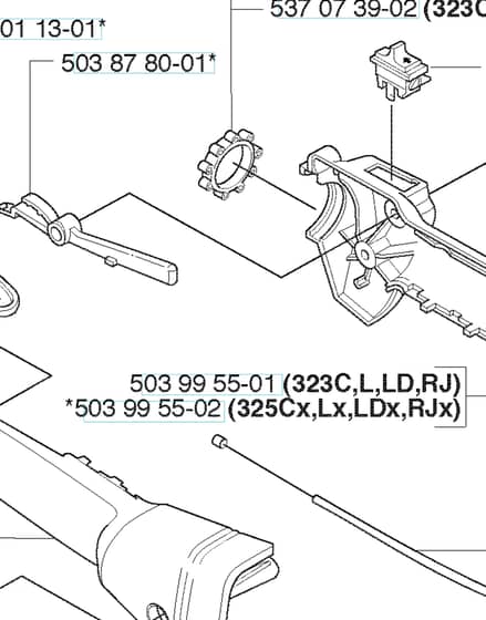 Husqvarna 323C - Throttle Controls