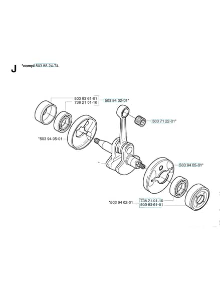 Husqvarna 323E - Crankshaft