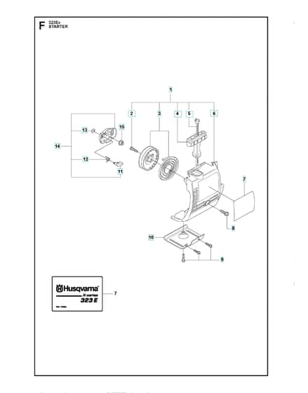 Husqvarna 323Ex - Starter