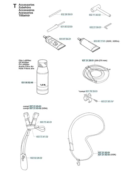 Husqvarna 323RJx - Accessories