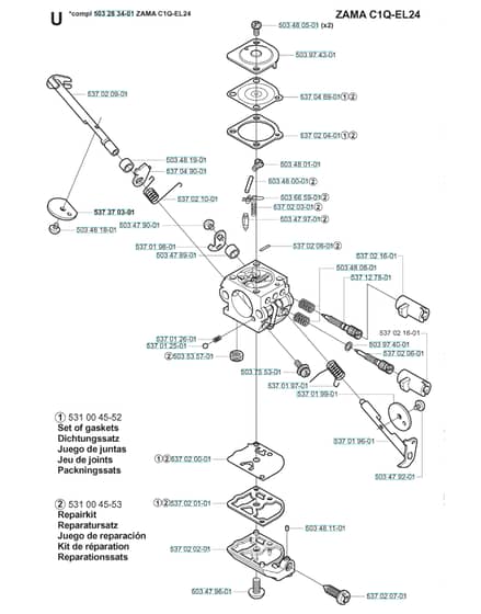 Husqvarna 323RJx - Carburetor Details