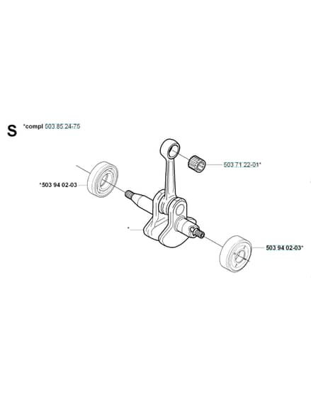 Husqvarna 323RJx - Crankshaft