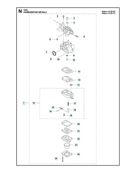 Husqvarna 324L - Carburetor Details
