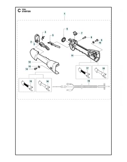 Husqvarna 324L - Handle & Controls