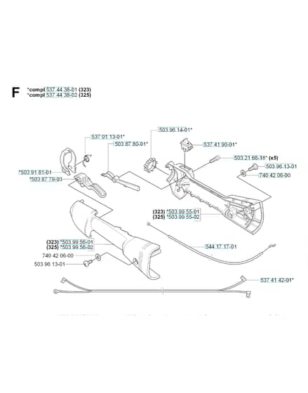 Husqvarna 325HDA65X-SERIES - Handle & Controls 2