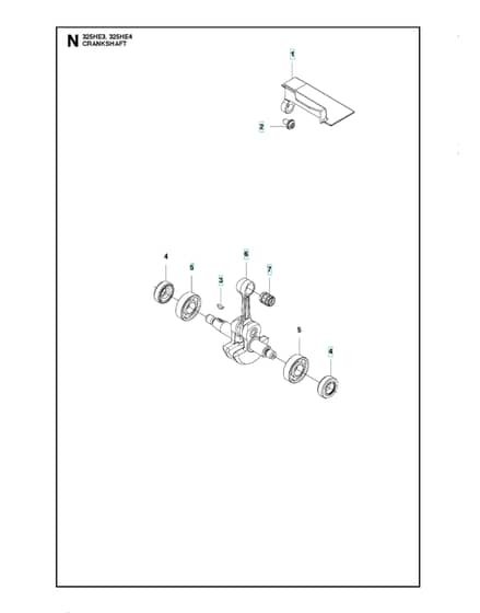 Husqvarna 325HE4 - Crankshaft