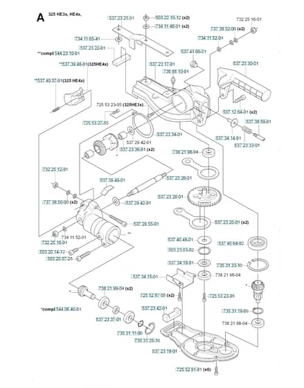 Husqvarna 325HE4X-SERIES - Gear Housing