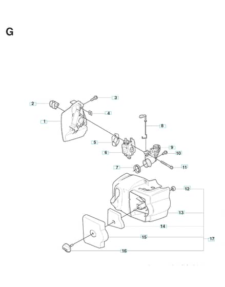 Husqvarna 325HS75X-SERIES - Carburetor & Air Filter